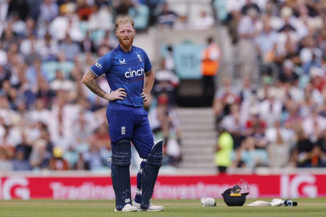 Cricket - Third One Day International - England v New Zealand - The Oval, London, Britain - September 13, 2023 England's Ben Stokes during the match Action Images via Reuters/Andrew Couldridge