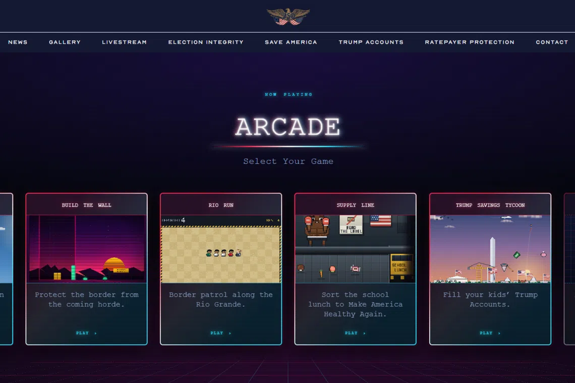 The web-only games, which were published on the official White House website under a new page called “arcade,” sparked condemnation for racist themes.