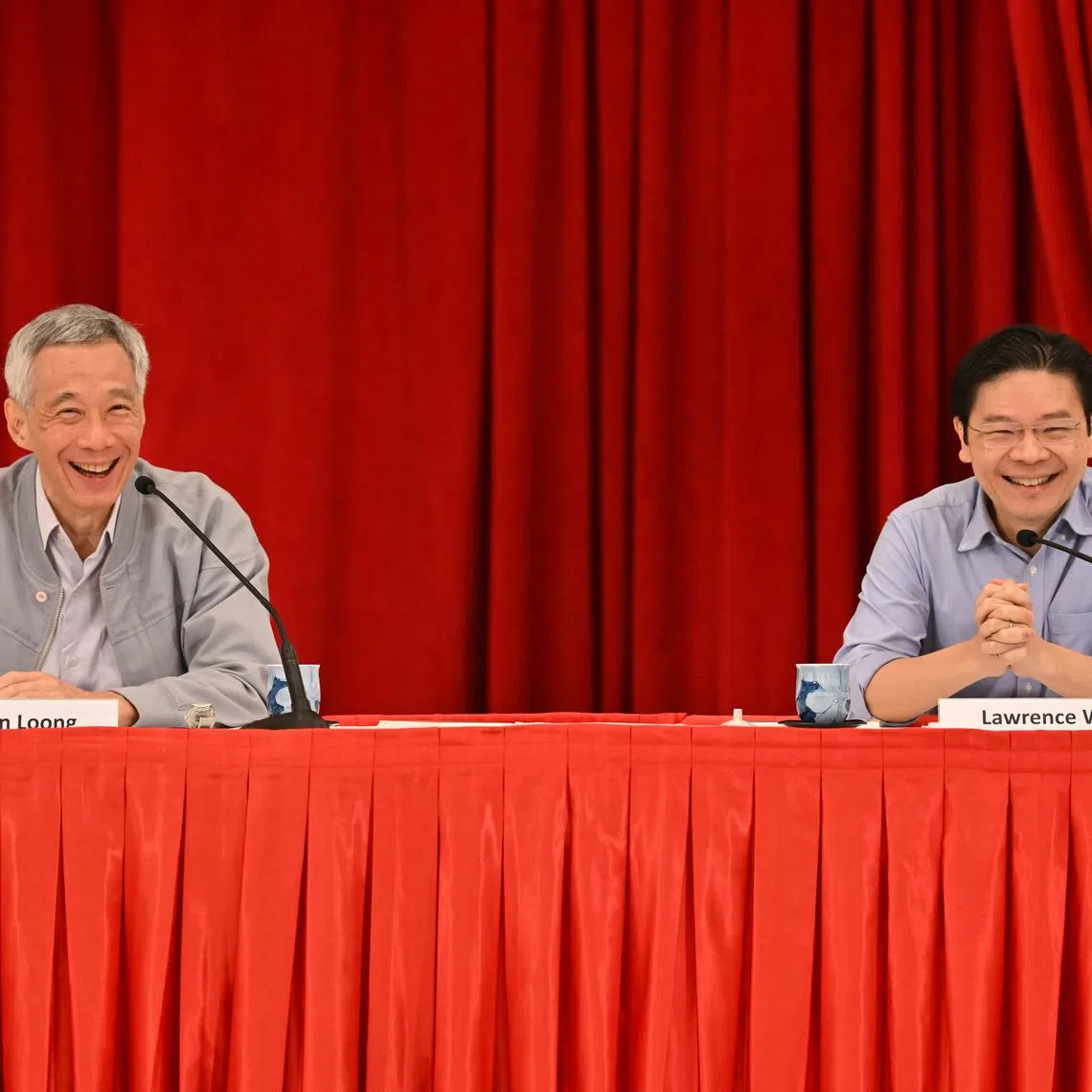After he is sworn in, DPM Lawrence Wong (right) will be Singapore’s fourth prime minister, succeeding PM Lee Hsien Loong.