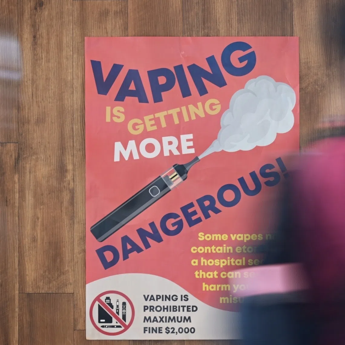 HSA said on Dec 8 that it first caught the 16-year-old in possession of a regular e-vaporiser on Sept 4. 