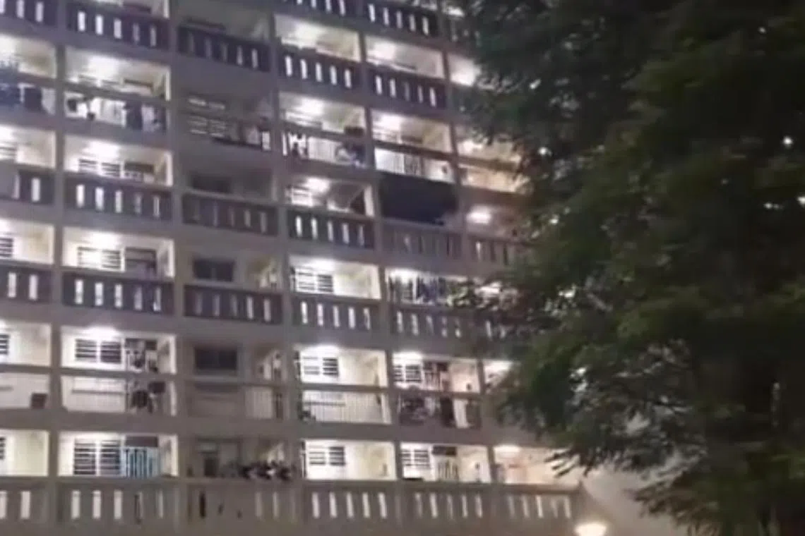 The SCDF said it was alerted to a fire at a sixth-storey Housing Board flat at Block 63 Lorong 5 Toa Payoh at about 9pm.