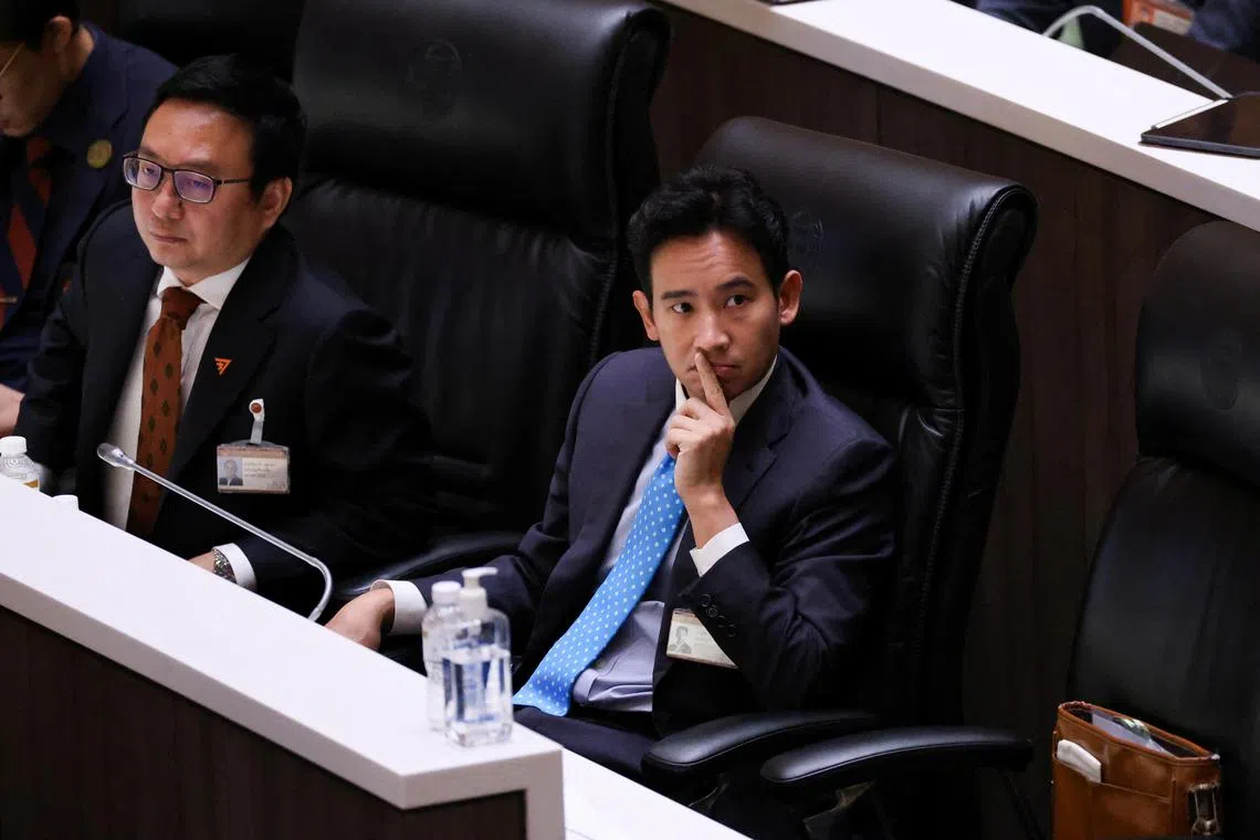 Prime ministerial candidate Pita Limjaroenrat was due to contest a parliamentary vote on the premiership on Wednesday.