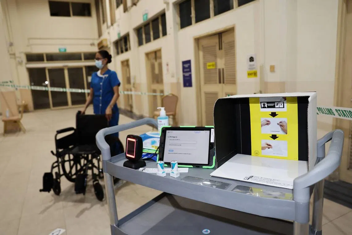 In the past, nursing home residents had to be pushed out of the homes on wheelchairs to queue at polling stations.