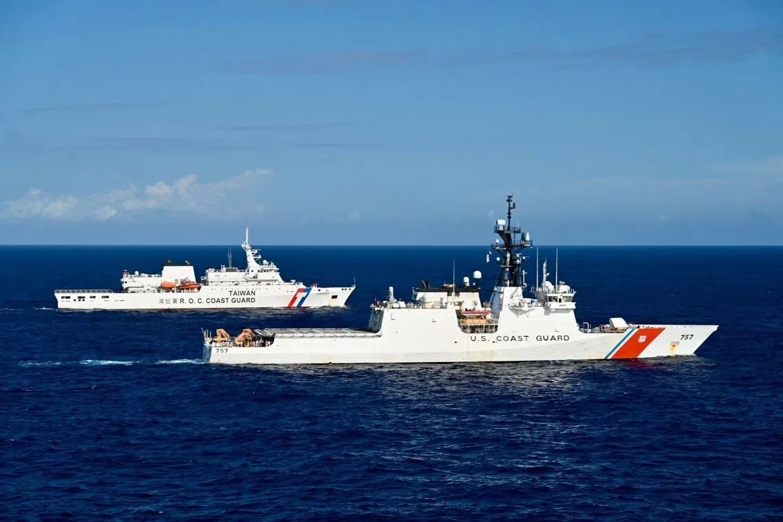 Taiwan says US training coast guard as China ramps up patrols