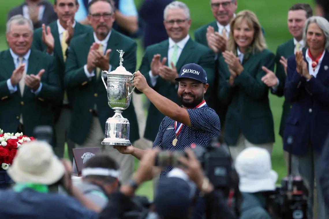 J.J. Spaun wins rainy US Open for first major title