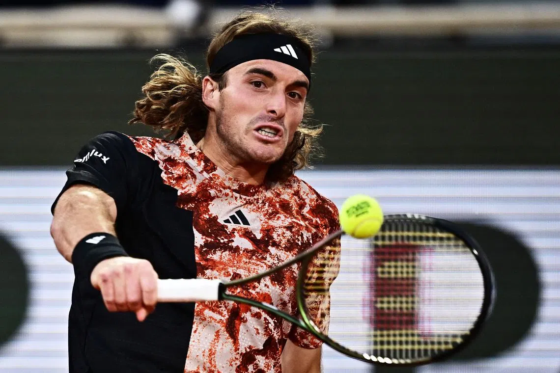 Greece's Stefanos Tsitsipas is now 32-10 for the season.