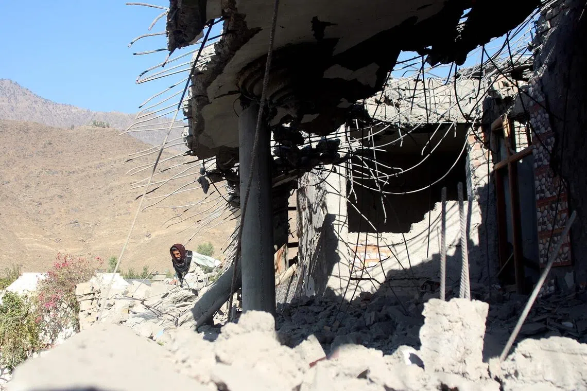 A house in Asadabad, Afghanistan, damaged by an air strike by Pakistan on Nov 25.