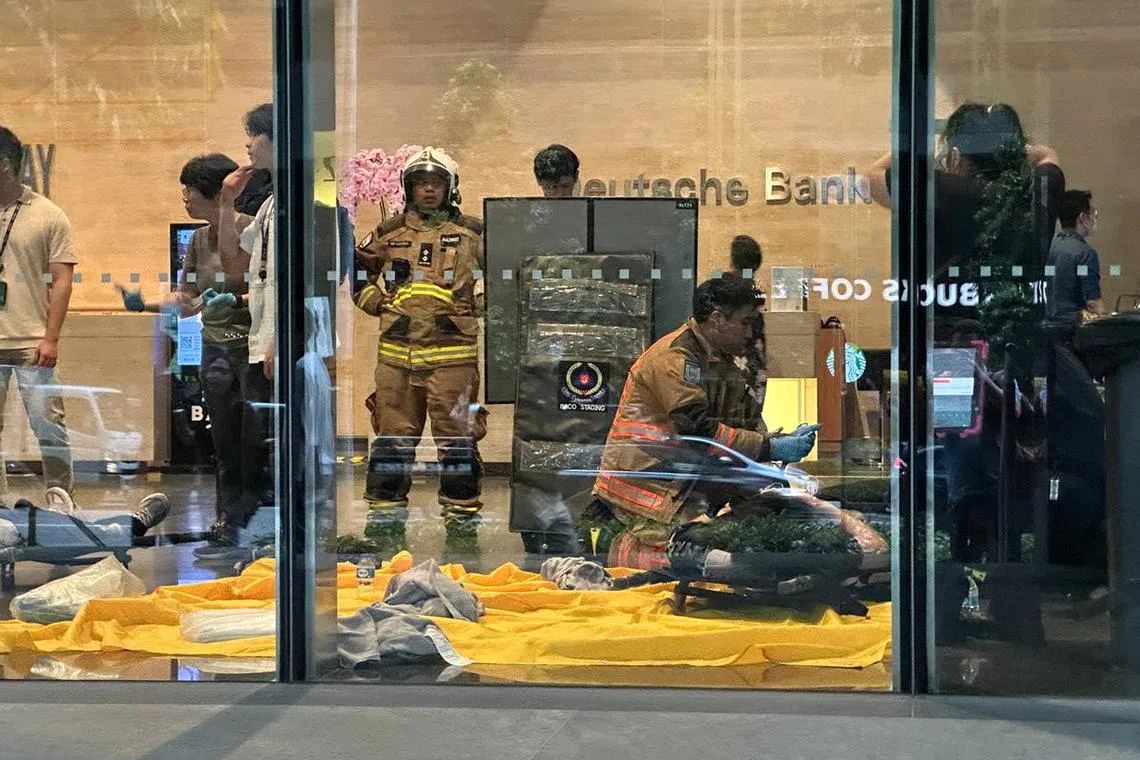 The incident happened on July 30 at the office of TikTok’s parent company at One Raffles Quay.