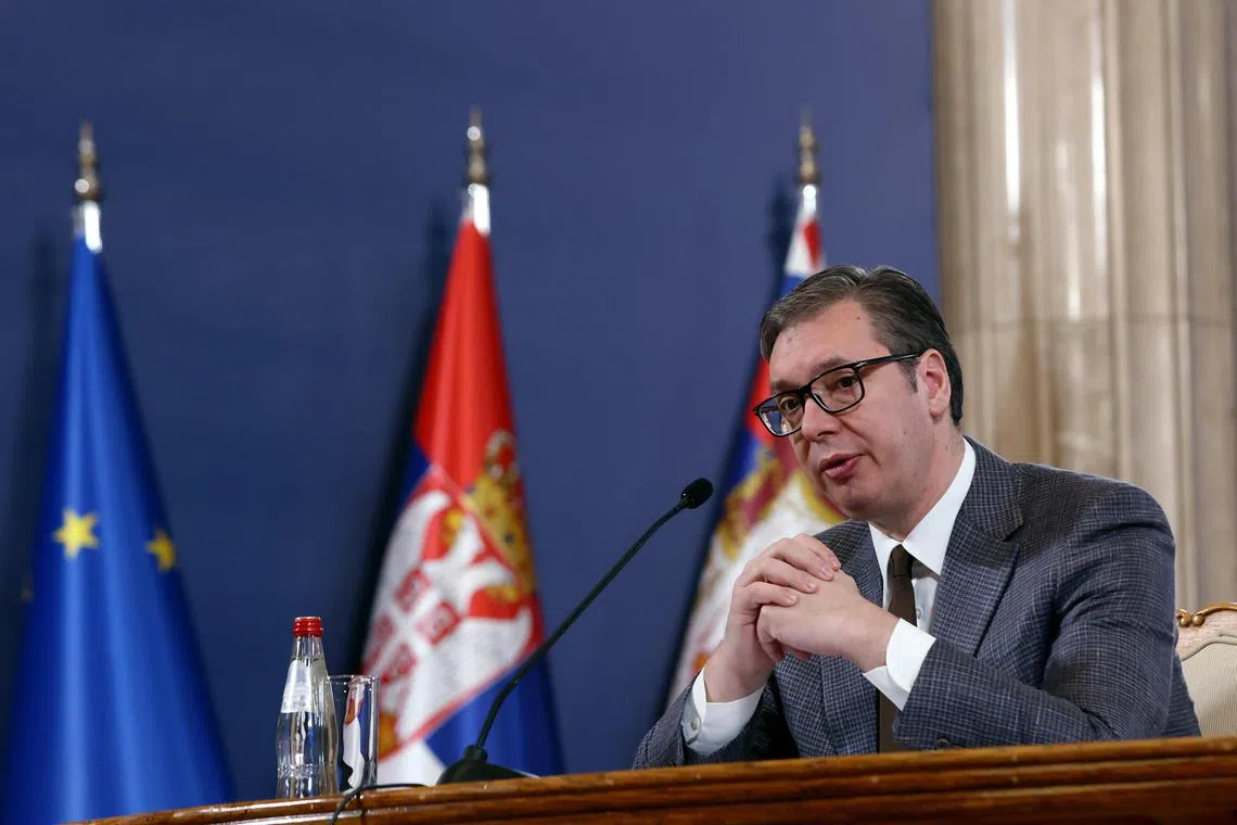 Serbian President Aleksandar Vucic announced plans for a broad public debate to consider the proposal.