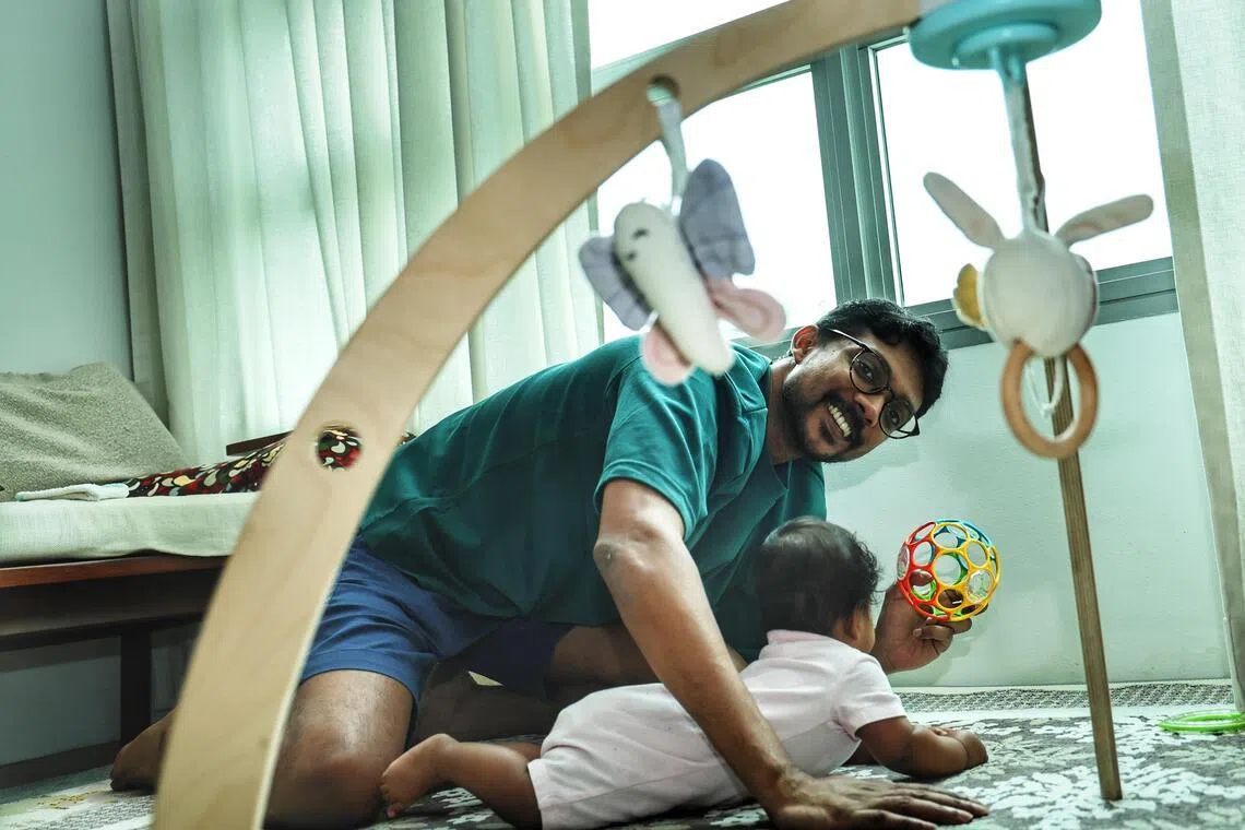 38-year-old Imdadulla Syed Shahid, a father, took nearly two months off work to be there for his wife and newborn daughter when she was born in January.