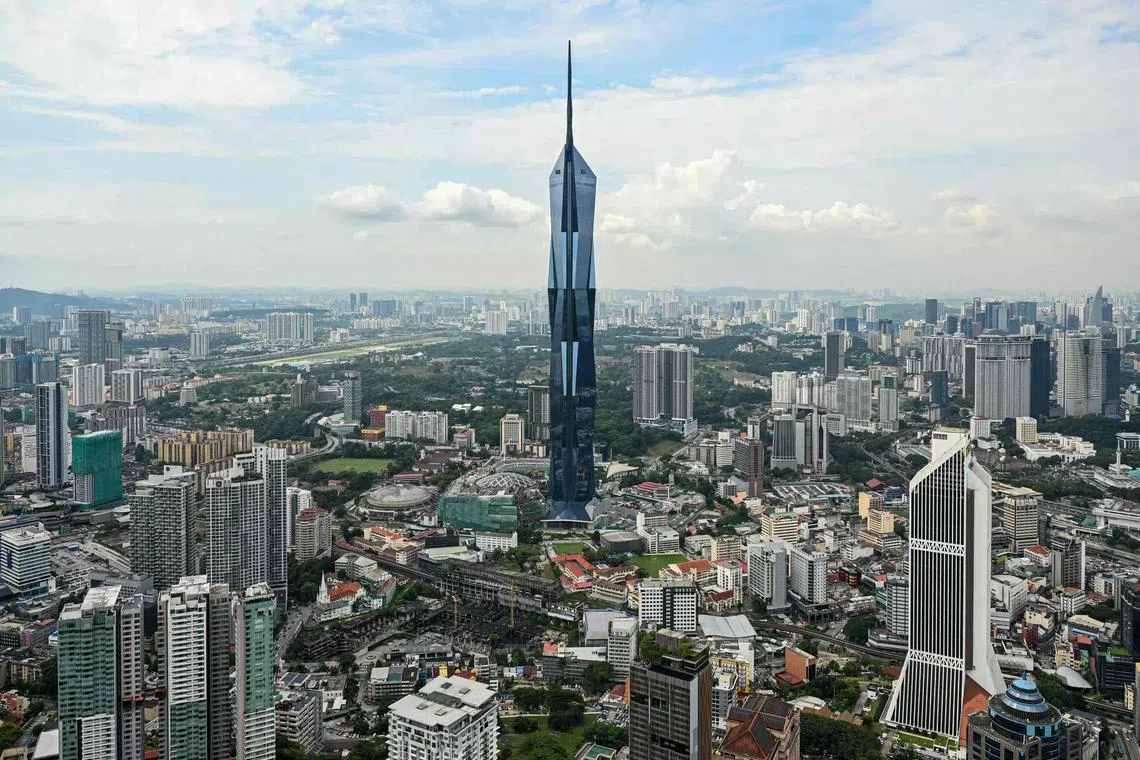 The Warisan Merdeka Tower (KL118) in Kuala Lumpur, the second tallest building in the world, behind the Burj Khalifa, as seen on Feb 21, 2025. 