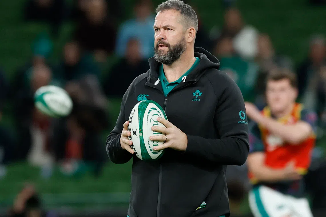 Rugby Union - Autumn Internationals - Ireland v Australia - Aviva Stadium, Dublin, Ireland - November 15, 2025 Ireland head coach Andy Farrell before the match REUTERS/Clodagh Kilcoyne