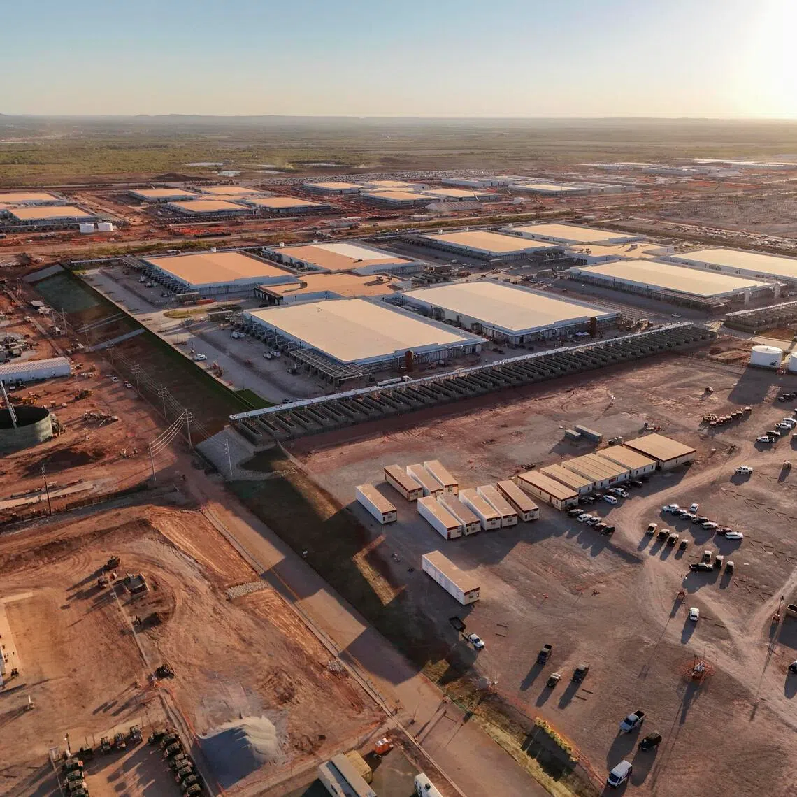 The OpenAI Stargate data centre project in Abilene, Texas.
