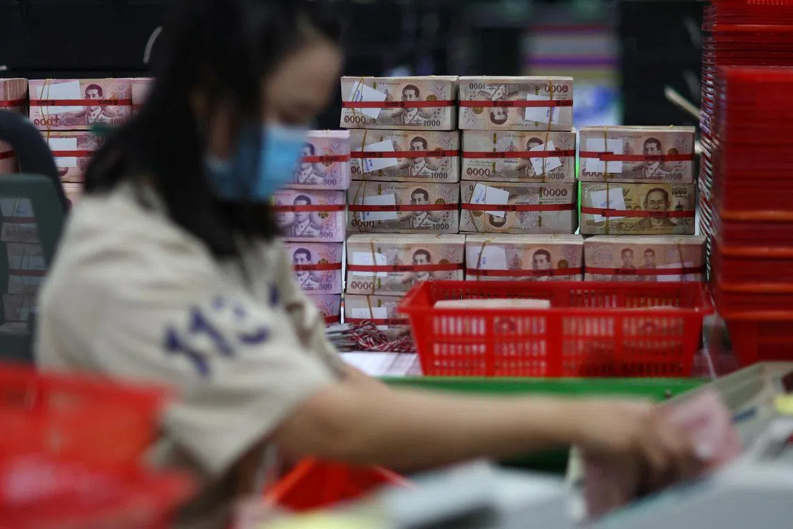 Against the Singdollar, the baht has fallen 1.7 per cent since May 15 when the Move Forward Party declared victory in Thailand’s general election.