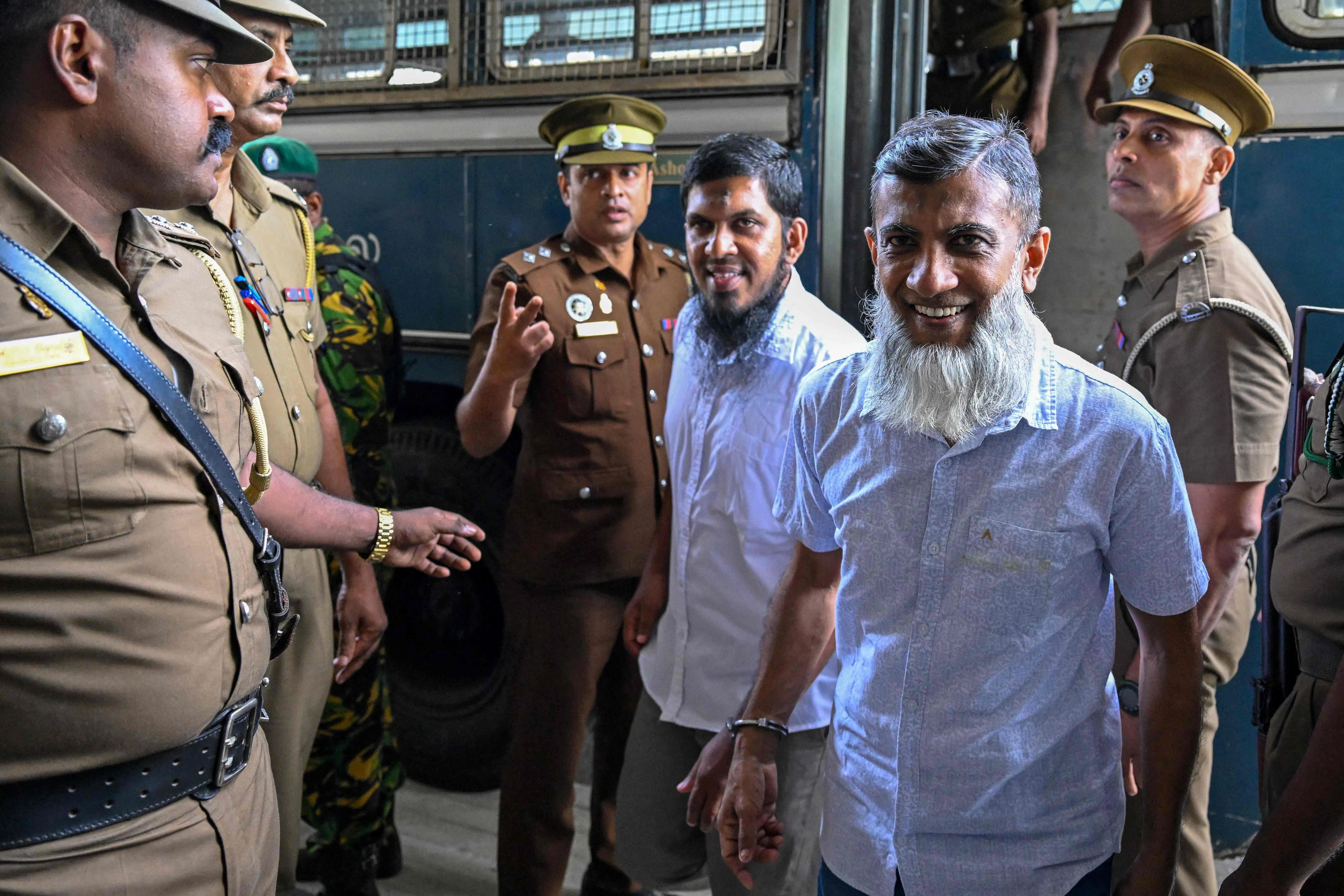 Defendants in the case arriving at court on Sept 22.