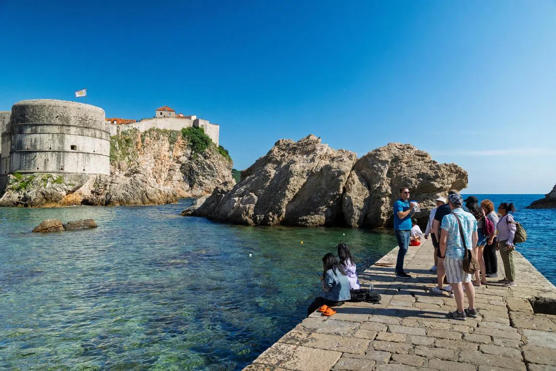 Tourists visit Game of Thrones touristic tour in Dubrovnik, Croatia, May 14, 2025. REUTERS/Antonio Bronic