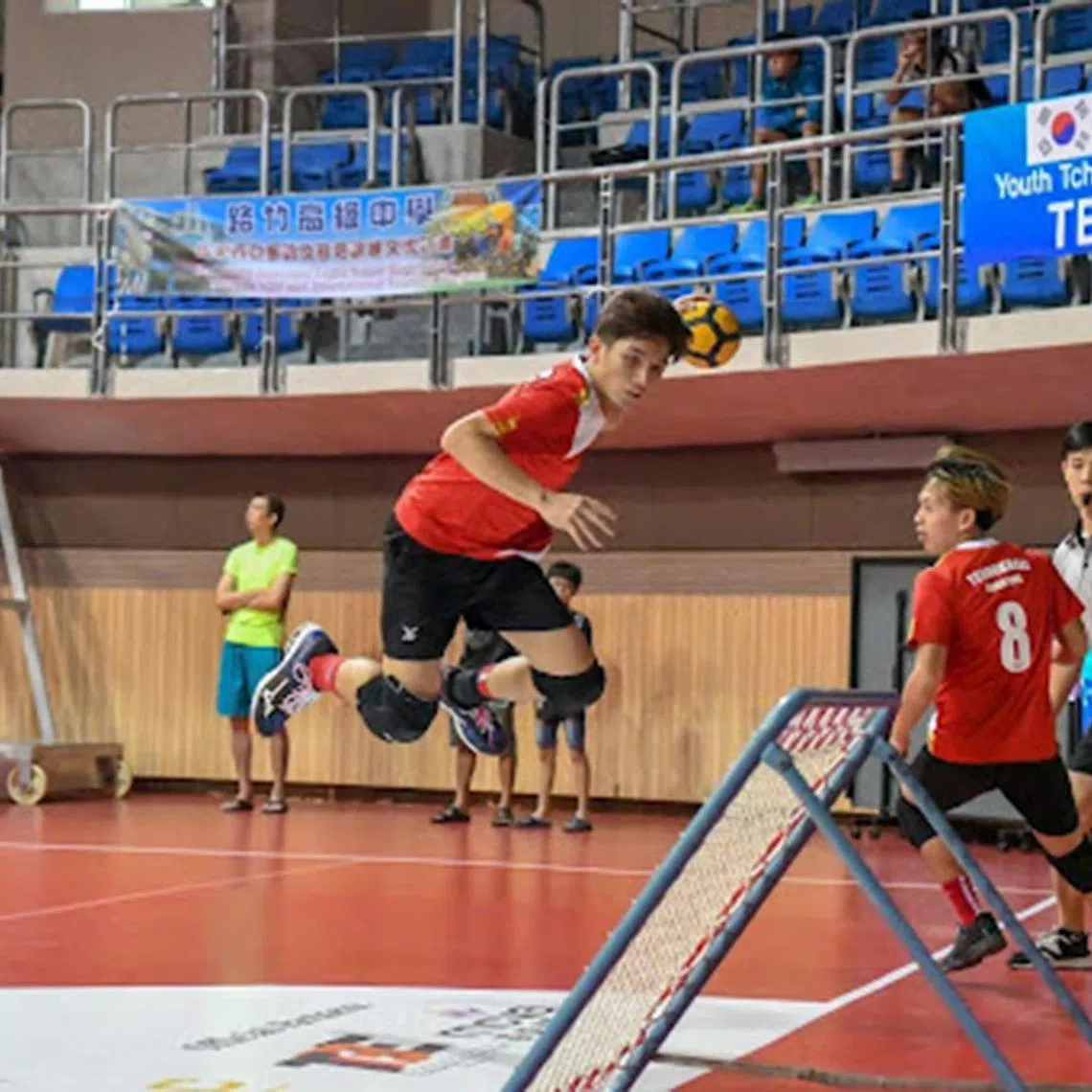 Aspiring Coach Muhammad Raziq, a former National Athlete competing in Asia Pacific Tchoukball Championships 2024

