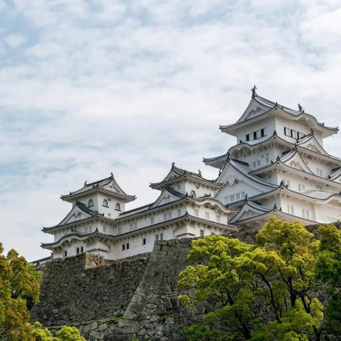 The 17th-century castle in Hyogo Prefecture is also known as the “white heron castle” for its white plastered exterior.