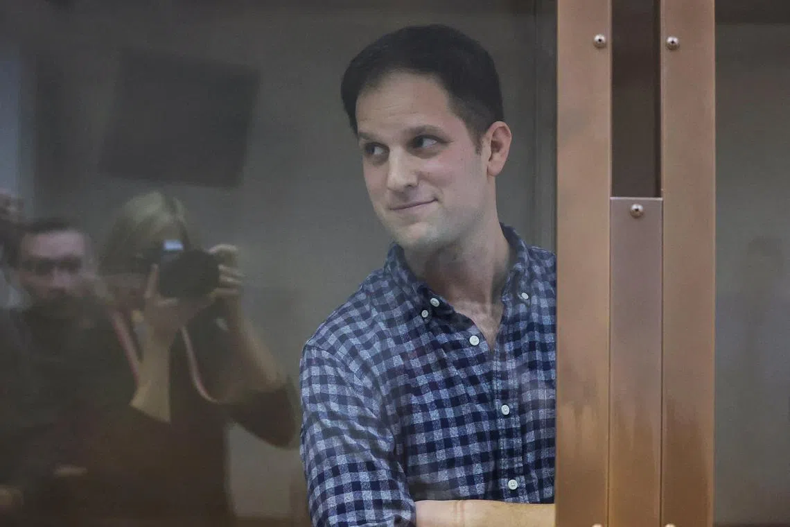 The Biden administration imposed sanctions on Russia for its role in detaining Americans like Mr Evan Gershkovich, the Wall Street Journal reporter who has been accused of espionage.