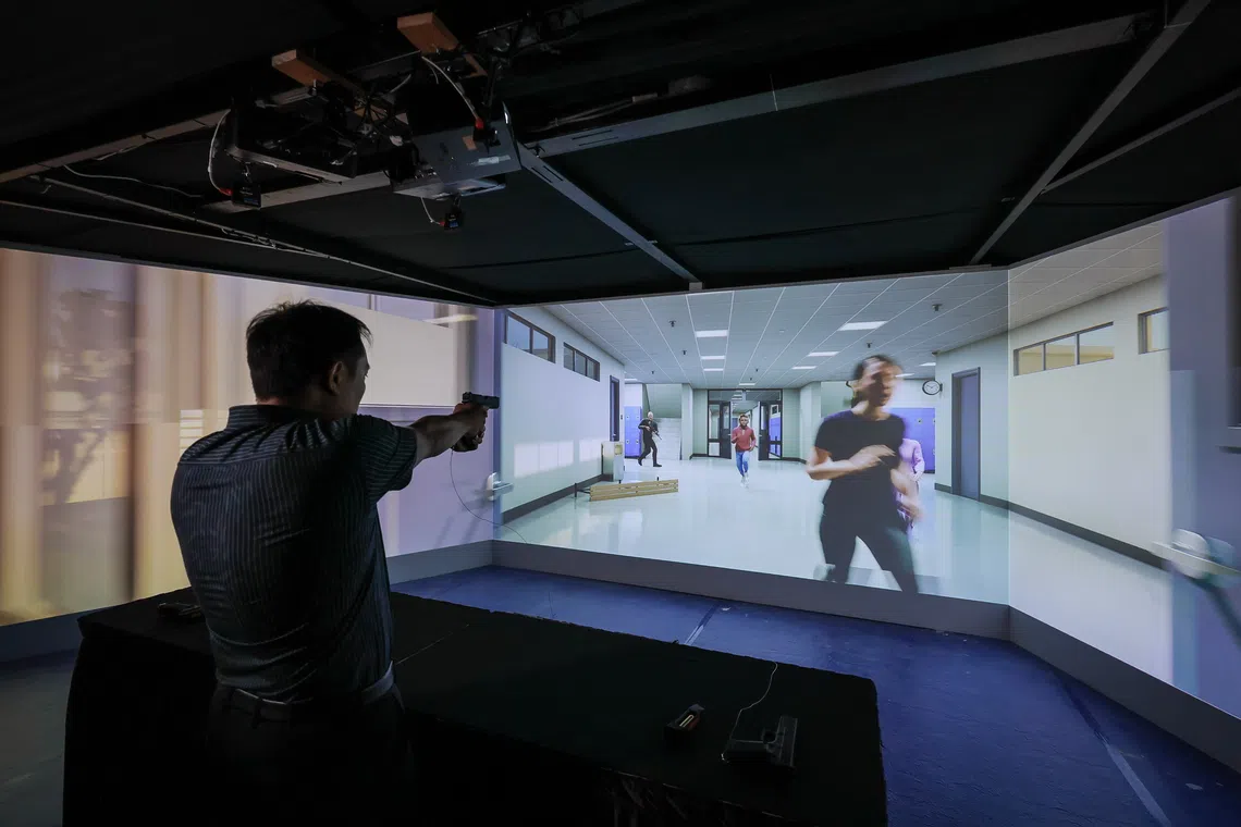 Home Team Academy to train officers with updated technology including virtual shooting range