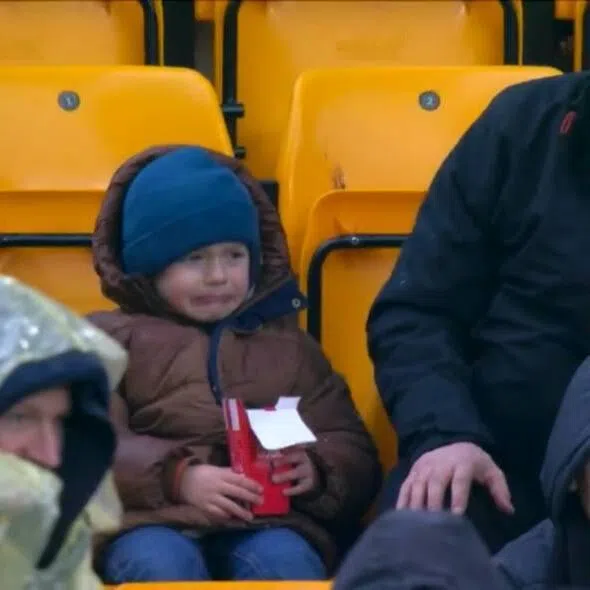 Rory was in tears after his father Tom ate his chicken nugget.