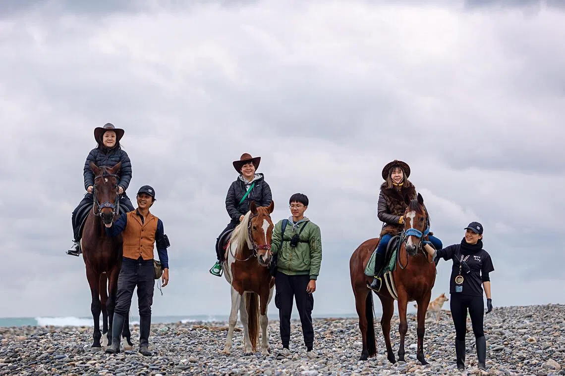 Horse riding is one of many activities available in Hualien's coastal areas.