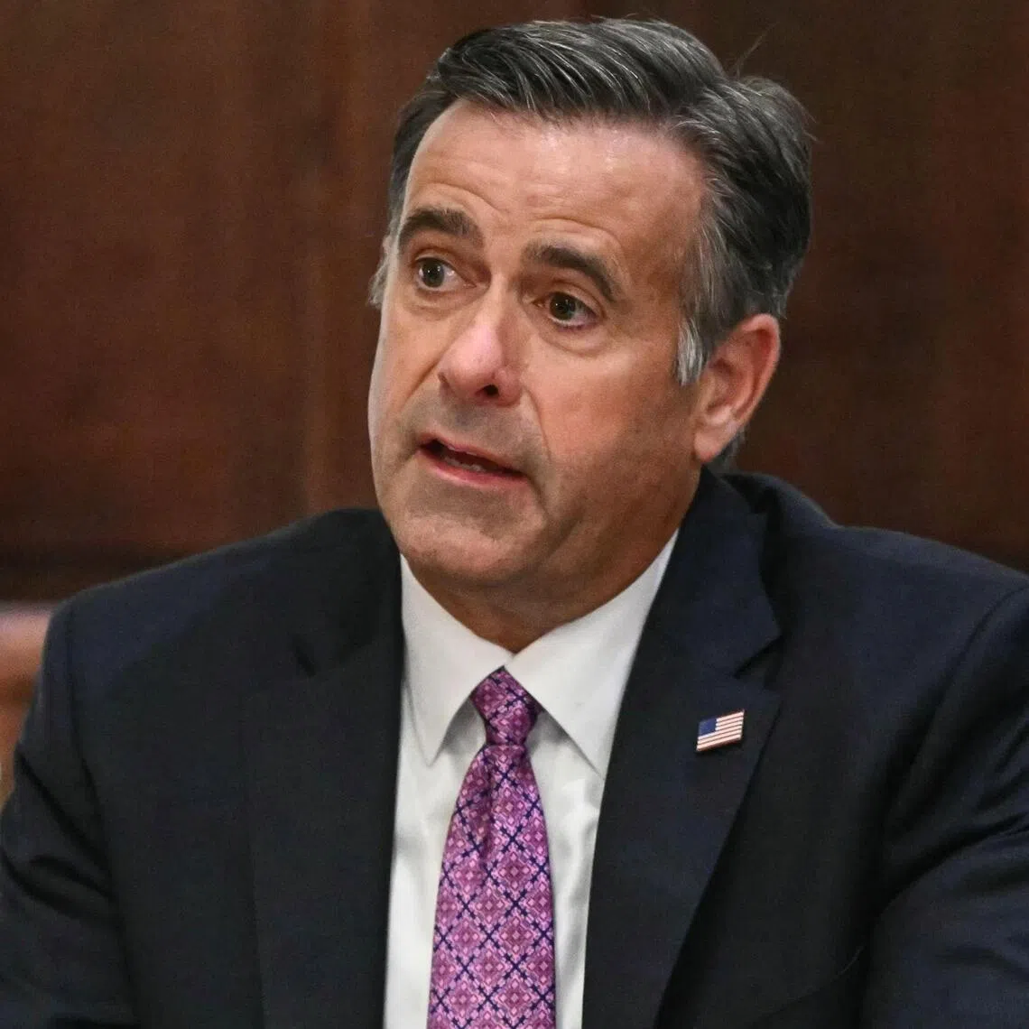 CIA Director John Ratcliffe speaks during a cabinet meeting with US President Donald Trump on Aug 26, 2025. PHOTO: AFP