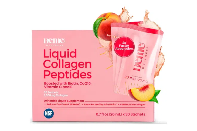 Be Radiant Liquid Collagen Peptides with Vitamin C, Biotin and CoQ10