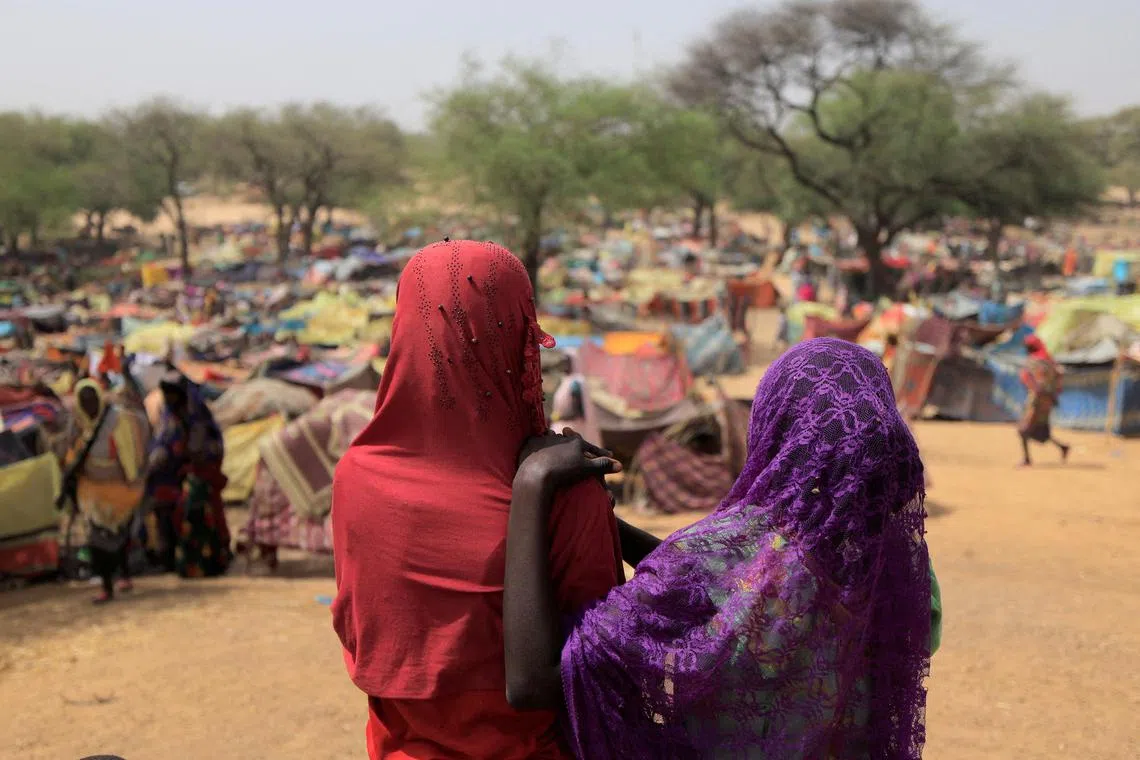 More than 2.4 million people have been displaced internally in Sudan, data out on Tuesday said.