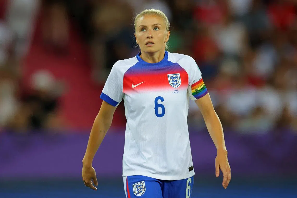 FILE PHOTO: Soccer Football - UEFA Women's Euro 2025 - Group D - France v England - Stadion Letzigrund, Zurich, Switzerland - July 5, 2025 England's Leah Williamson REUTERS/Denis Balibouse/File Photo