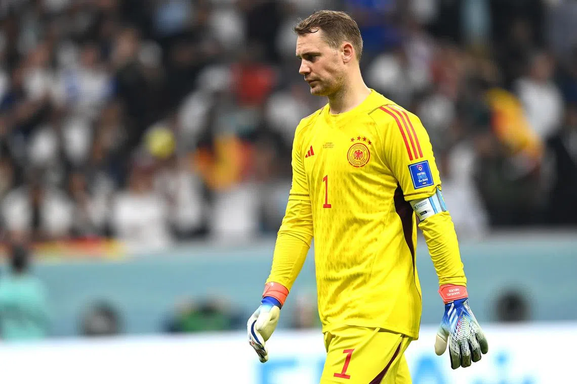 Neuer, 36, is globally the most-capped keeper in World Cup games, having appeared in 19 matches.