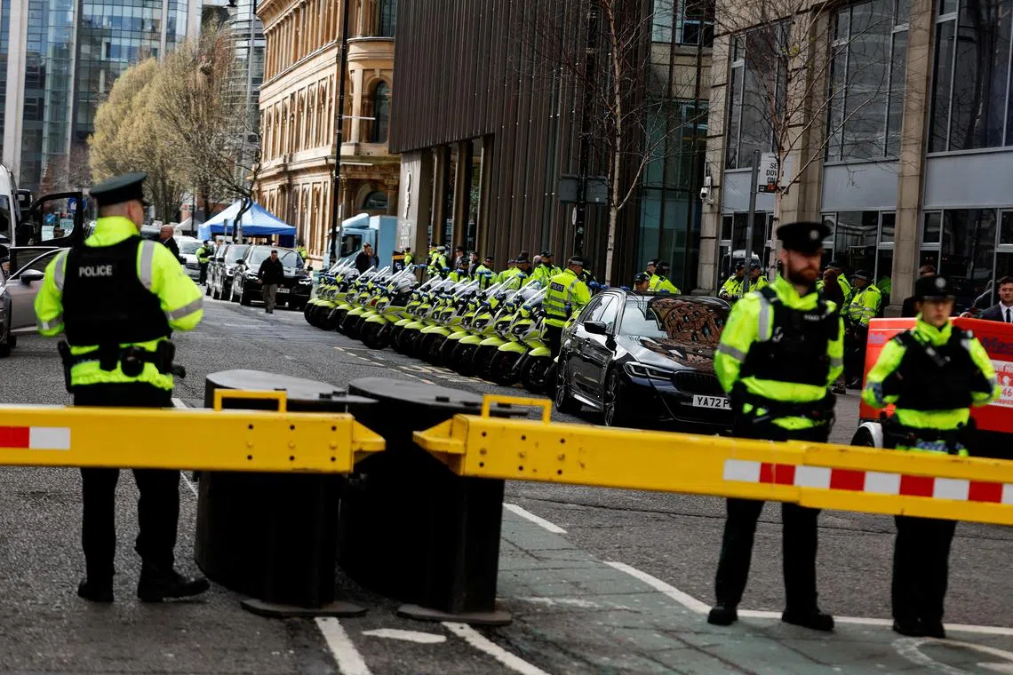 The names and ranks of police officers in Northern Ireland  were mistakenly posted online. 