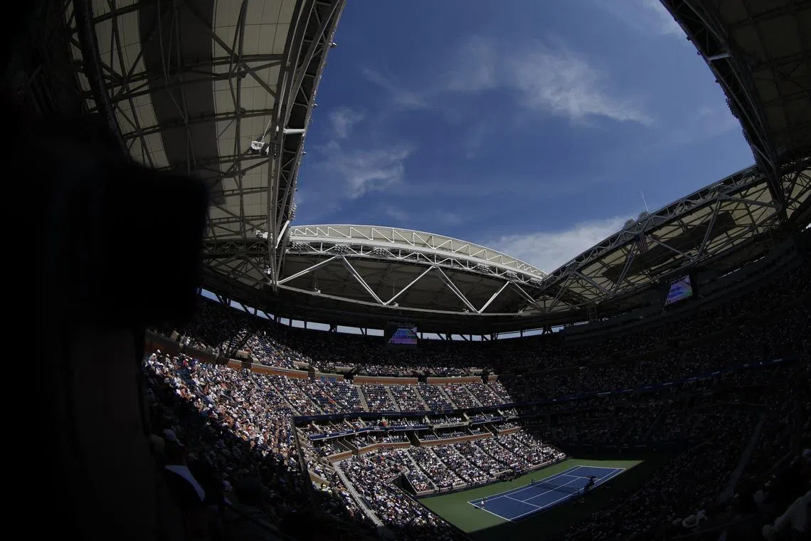 File Photo: Sep 2, 2023; Flushing, NY, USA; A view of the match during U.S. Open tennis tournament at USTA Billie Jean King National Tennis Center. Mandatory Credit: Geoff Burke-USA TODAY Sports/File Photo