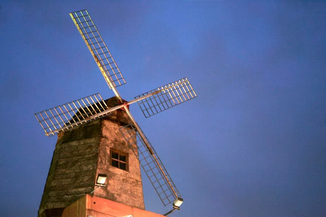 The landmark windmill at Holland Village.
