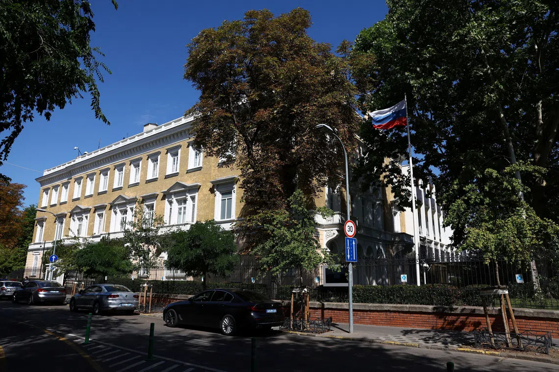 A view of the Russian embassy in Budapest, Hungary, September 8, 2026. REUTERS/Bernadett Szabo