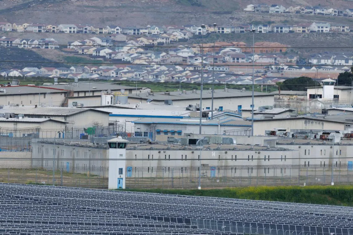A view shows the Richard J. Donovan Correctional Facility state prison in San Diego, California, U.S., April 16, 2025. REUTERS/Mike Blake/File Photo