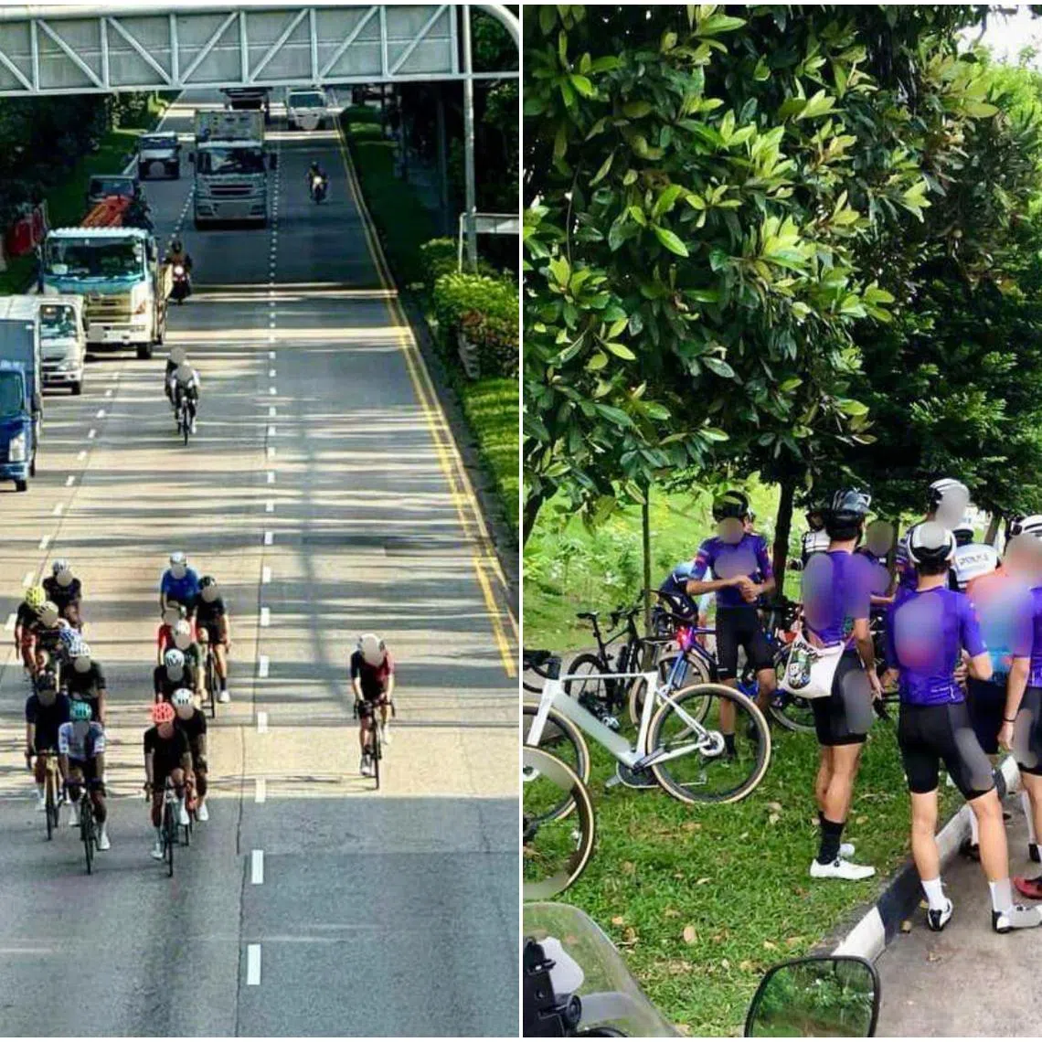The cyclists were caught along Clementi Road and West Coast Highway in the latest round of operations by LTA and the Traffic Police.