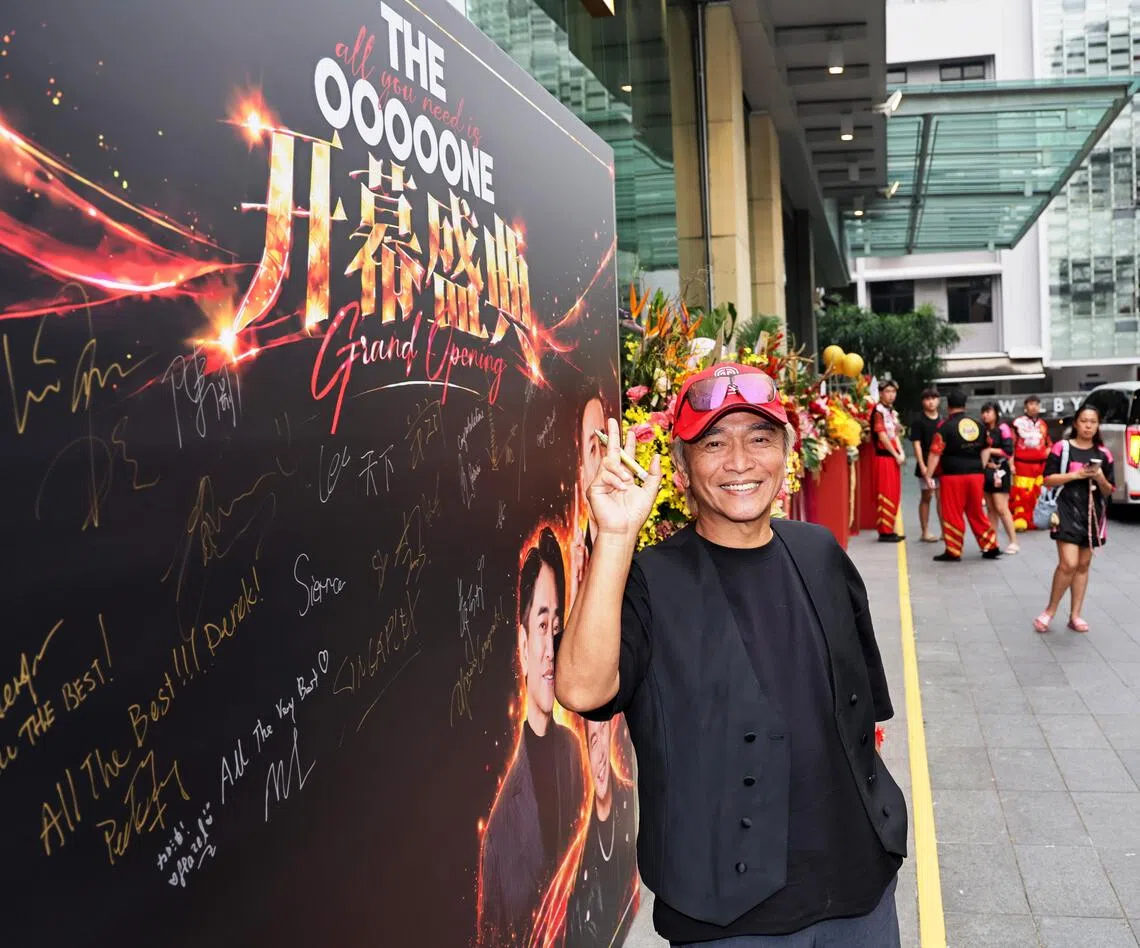 Taiwanese television host Jacky Wu at the launch of THE OOOOONE, a venue in Queen Street, which offers concert-style music performances and dining, on Oct 24.
