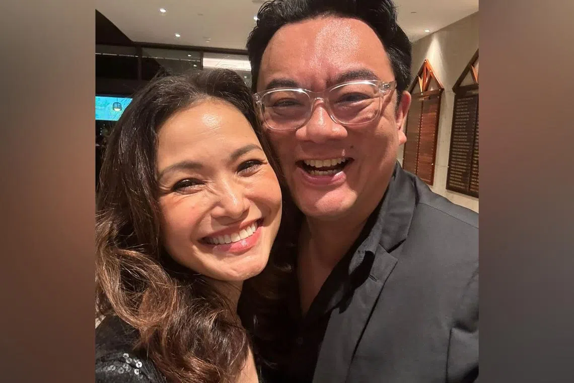 Newscaster Glenda Chong and her lawyer husband, Mr Justin Chan, are expecting their first child after 10 years of trying to conceive.