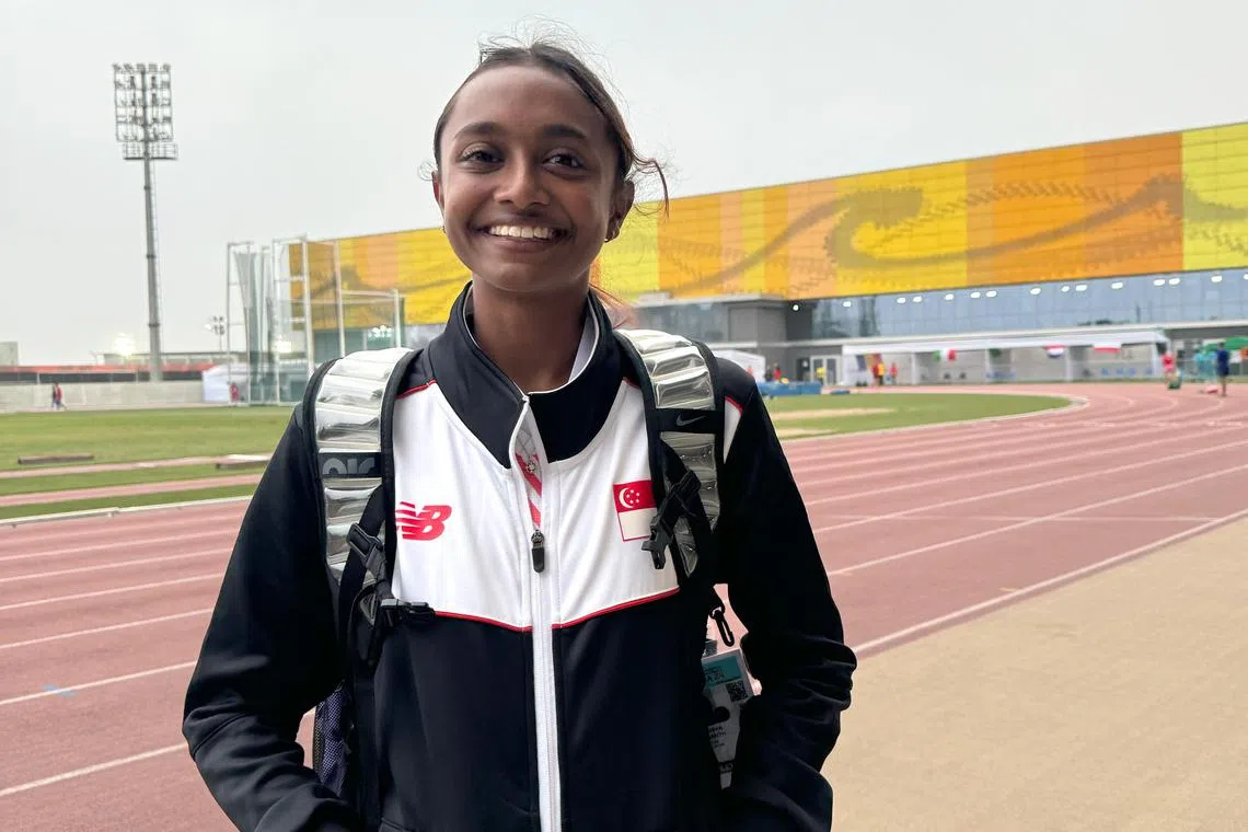 Laavinia Jaiganth clocked 54.66sec in the women's 400m at the World Athletics Under-20 Championships at the Estadio Atletico de la Videna in Lima to place sixth out of nine runners in Heat 6. While she did not progress to the semi-finals, she eclipsed Chee Swee Lee's old mark of 55.08 set at the 1974 Asian Games in Tehran, Iran.

Please credit PHOTO: Fabian Williams
