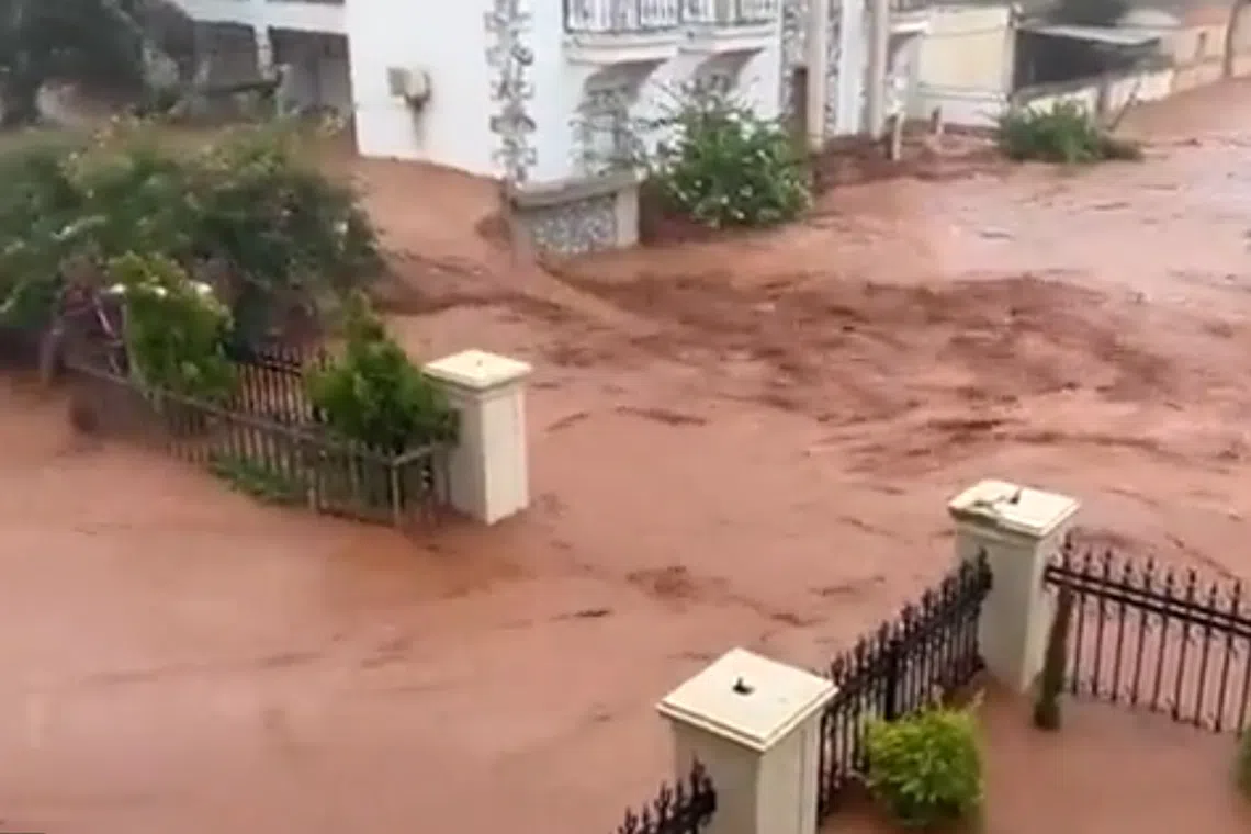 Images filmed showed massive mudslides, collapsed buildings and entire neighbourhoods submerged under muddy water.
