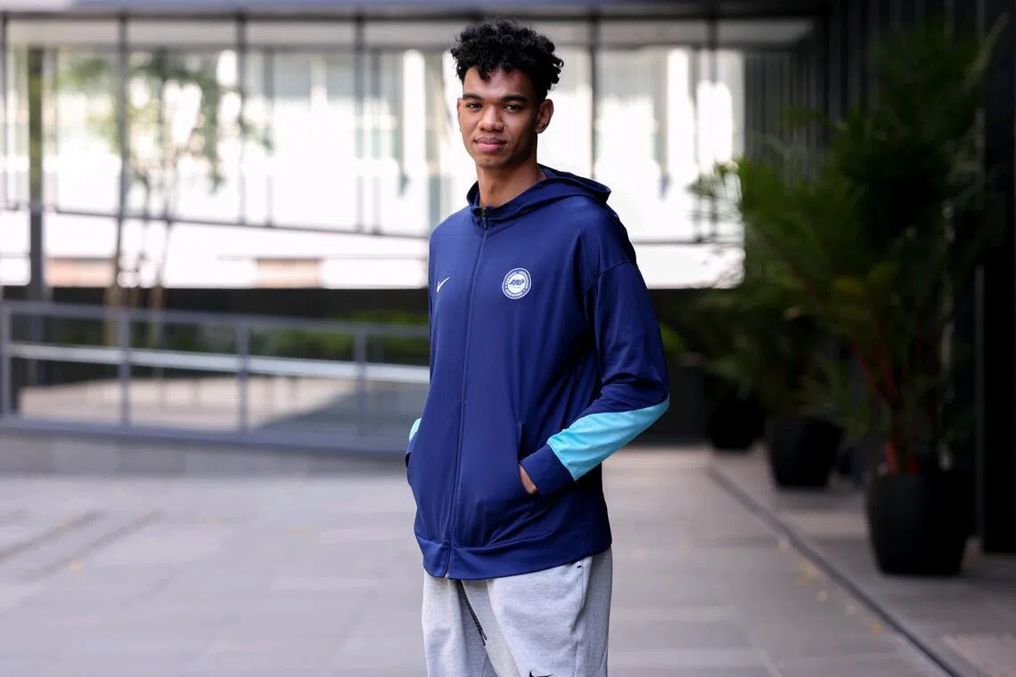 Profile of Singaporean footballer Jordan Emaviwe at PARKROYAL on Beach Road on March 25, 2026. ST PHOTO: BRIAN TEO