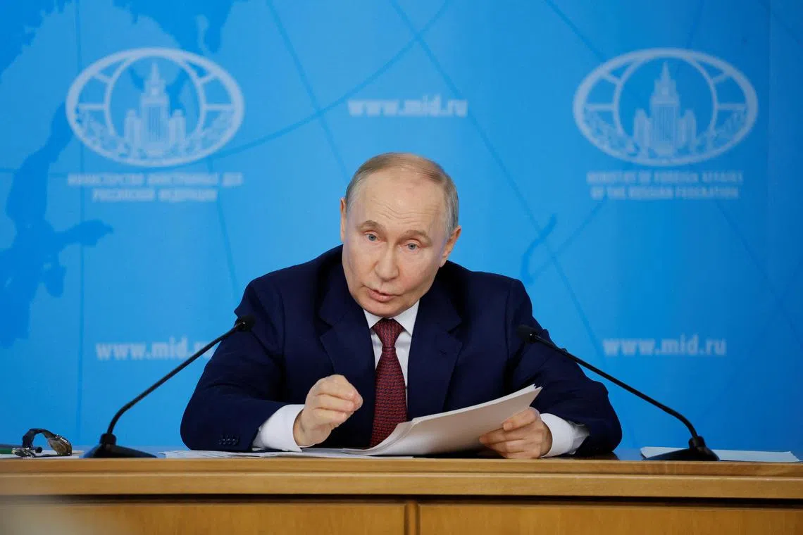 Ukraine swiftly rejected Russian leader Vladimir Putin's claims as tantamount to surrender.