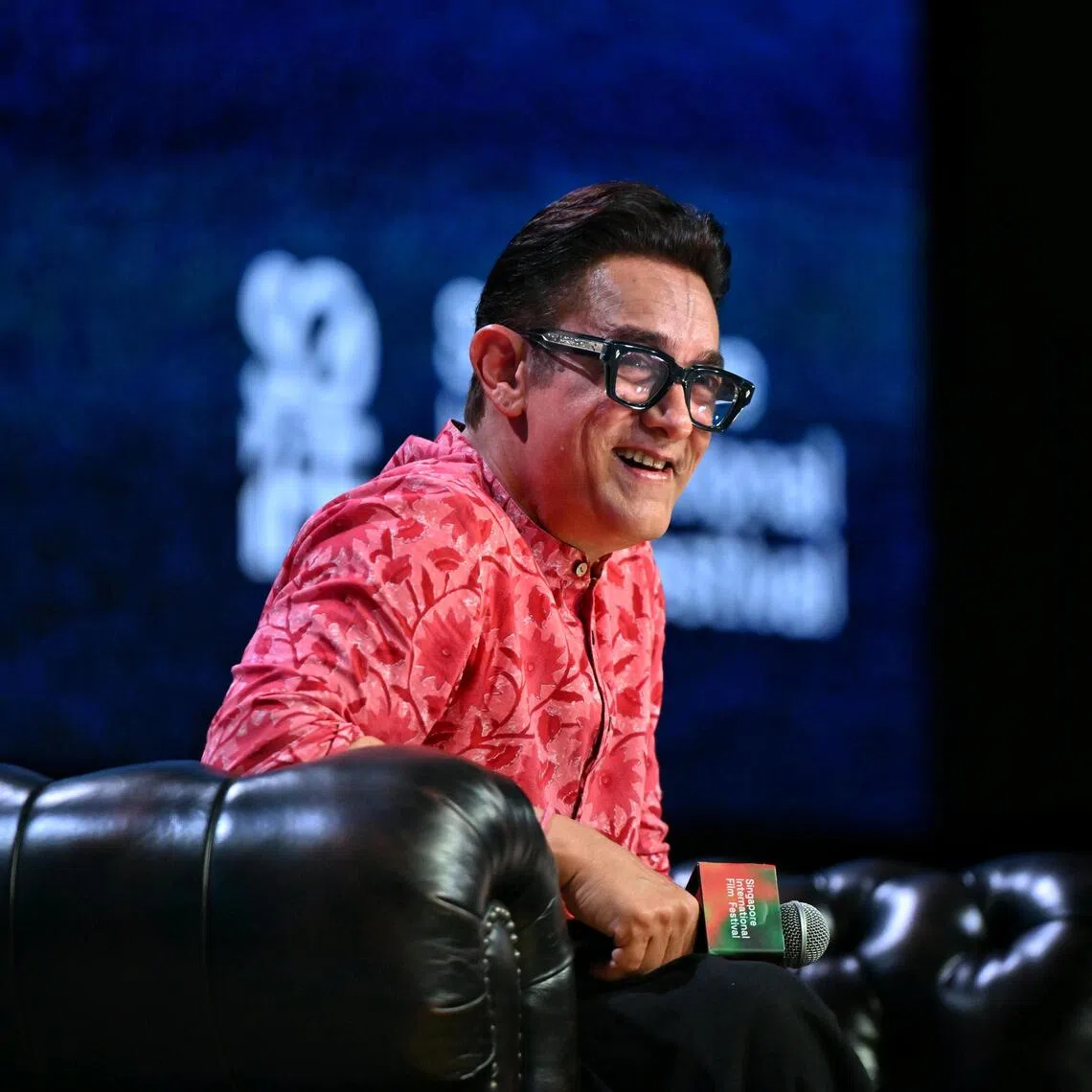 Bollywood star Aamir Khan at the Singapore International Film Festival’s In Conversation With session at Marina Bay Sands on Oct 22.