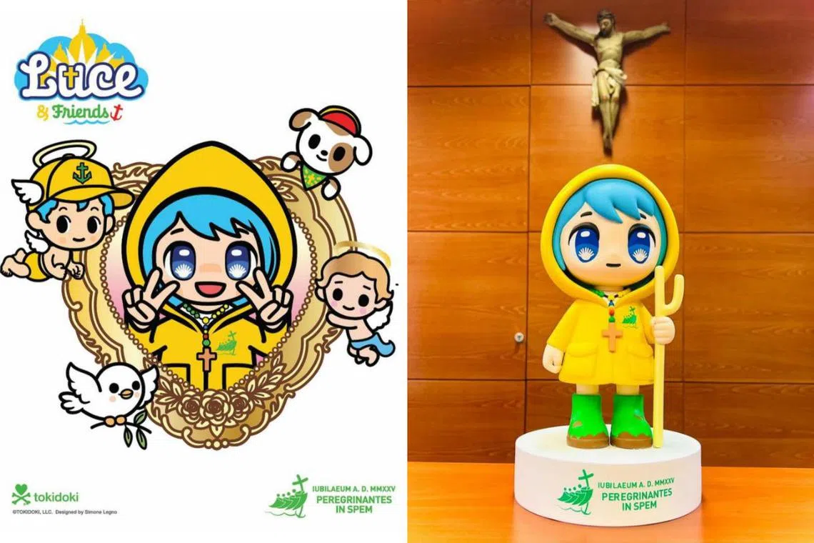 Luce, the official mascot for the Catholic Church’s 2025 Jubilee Year, was designed by tokidoki creator Simone Legno.