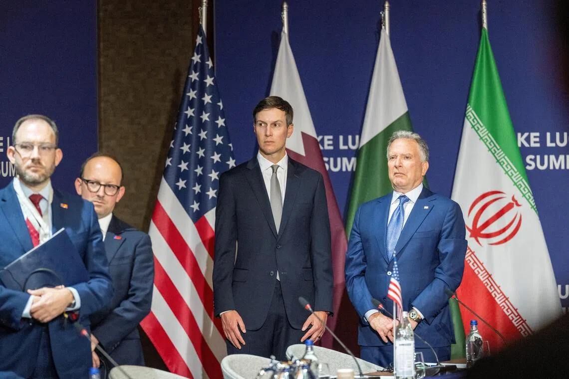 US envoys Jared Kushner (centre, left) and Steve Witkoff (centre, right) have travelled to Moscow multiple times, but have never been to Kyiv.