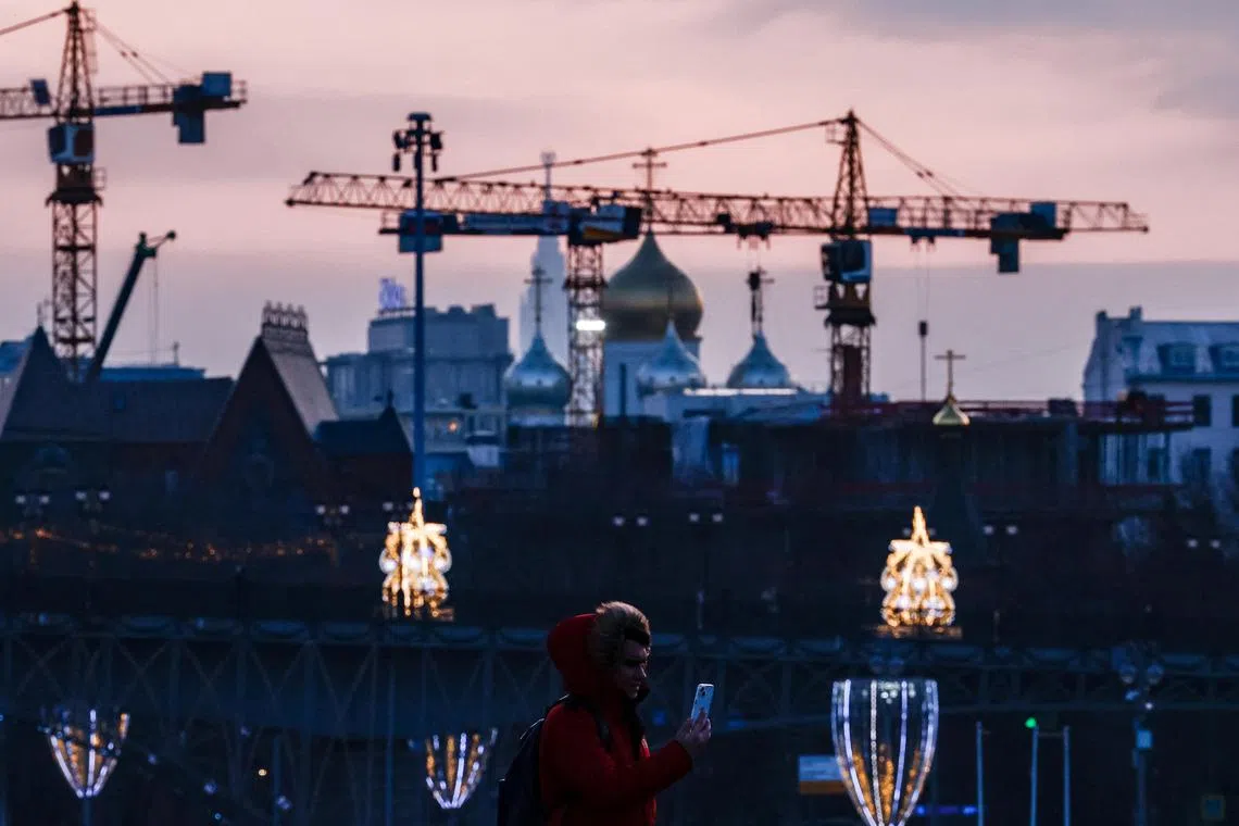 South Korea's National Intelligence Service said North Korea has sent thousands of workers to construction sites in Russia over the past year. 