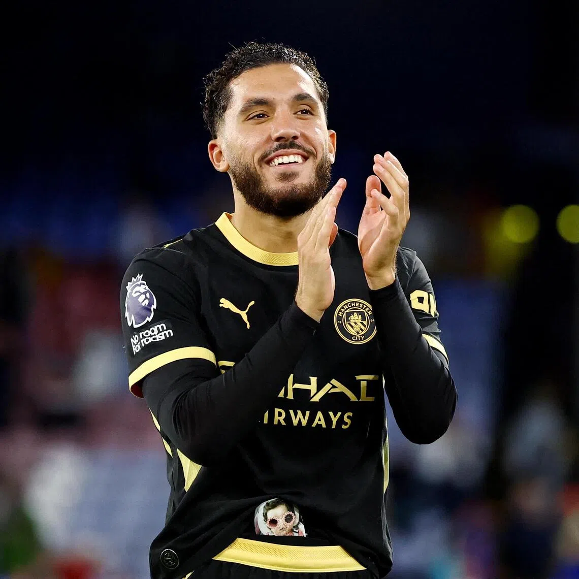 Manchester City’s Rayan Cherki celebrates after the 4-1 Premier League win over Crystal Palace.