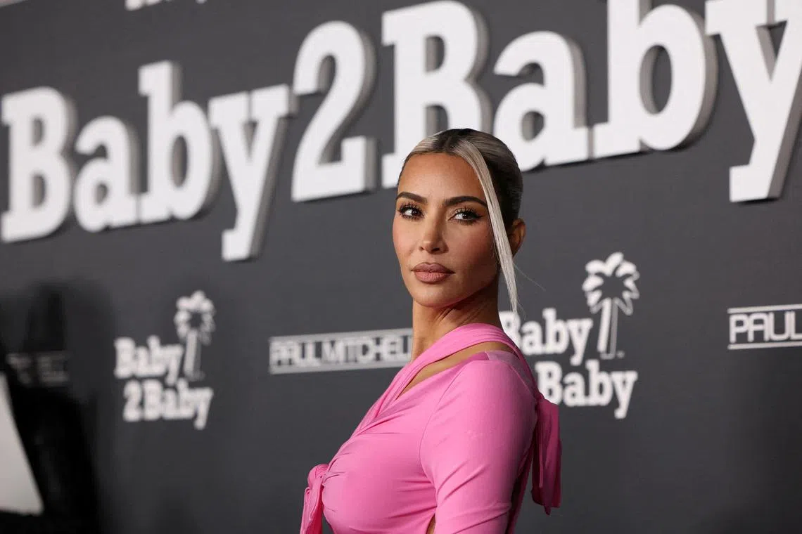 Reality TV star Kim Kardashian, seen here in a Nov 12 file photos, promoted EthereumMax in a June 2021 post on Instagram.