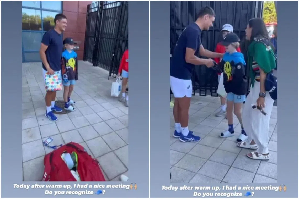 Polish tennis player Kamil Majchrzak was handing a cap to a boy on Aug when it got snatched away by a man. Majchrzak later tracked down that boy and handed over another cap.